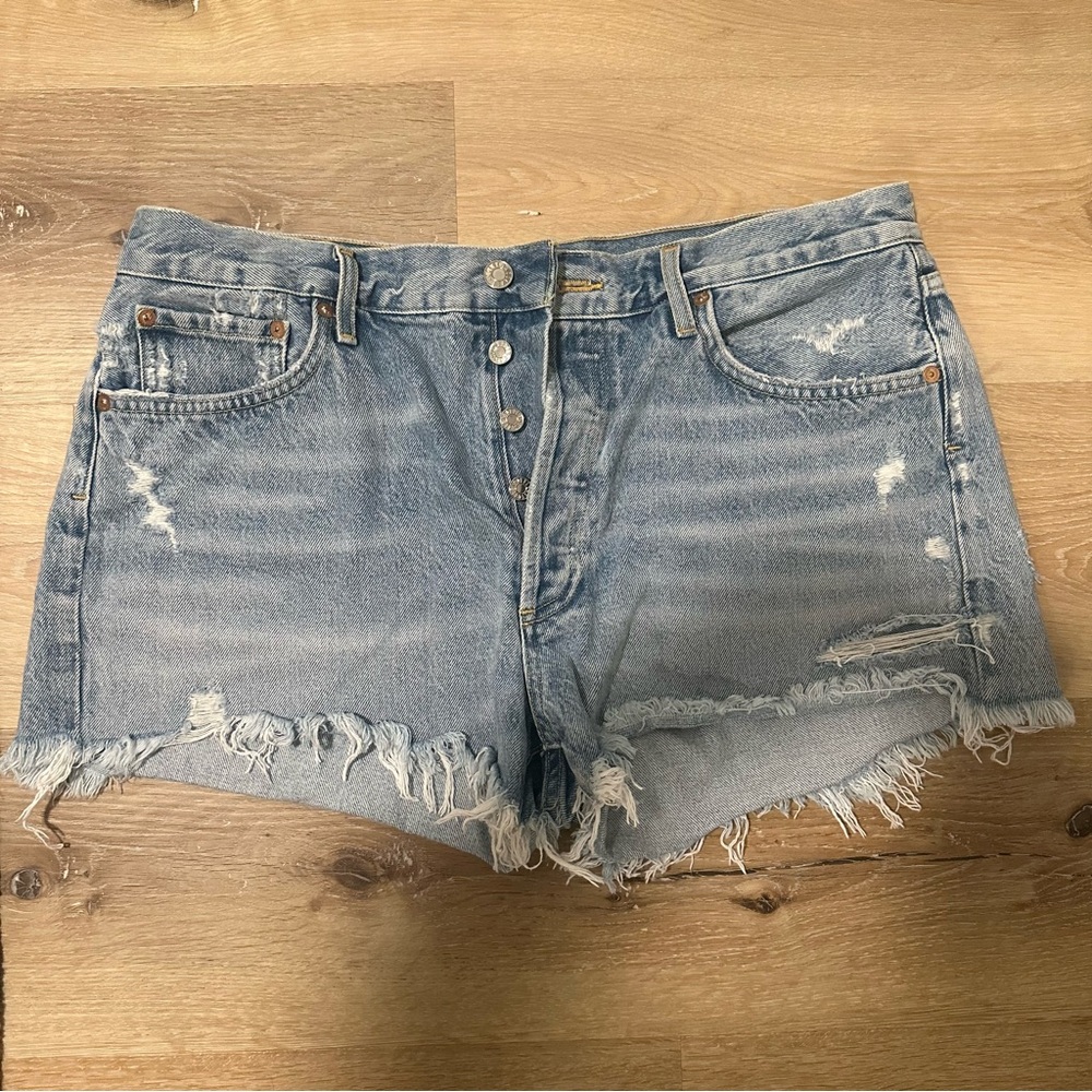 AGOLDE: Parker Vintage Cut Off Shorts in Swampmeet